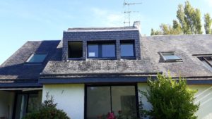 Fenetres aluminium gris Landerneau - Fenêtres - Quimper Brest