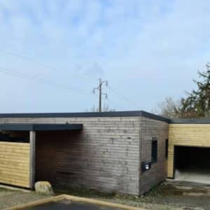 Garage ossature bois Pencran 1 - Charpente Ossature Bois - Quimper Brest