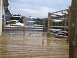 Terrasse bois sur pilotis Landerneau 2 - Toutes les réalisations - Quimper Brest