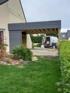 carport 3 - Charpente Ossature Bois - Quimper Brest